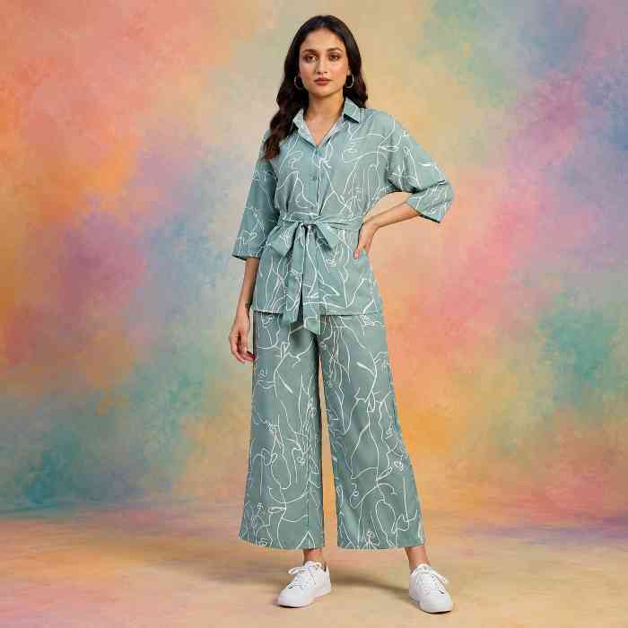 GRECIILOOKS Co-Ord Set for Women | Stylish Korean Summer Outfit 